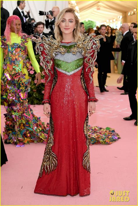 alessandro gucci met gala 2019|Saoirse Ronans Dress At Met Gala 2019 Stuns In Armor.